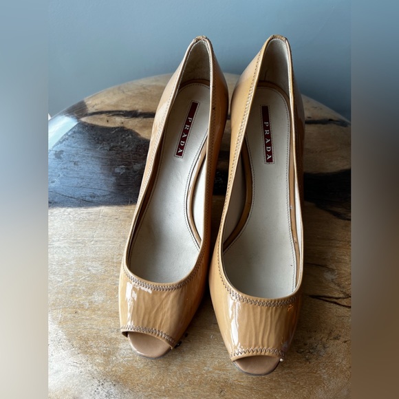 Vintage Prada Peep-toe Heels - Picture 2 of 6